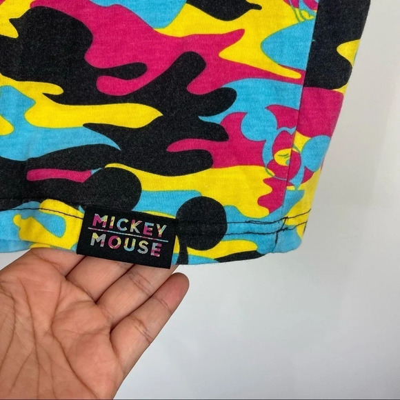 Disney Parks Mickey Mouse Graphic Crewneck Short Sleeve Ringer Tee Size Small - Picture 3 of 7